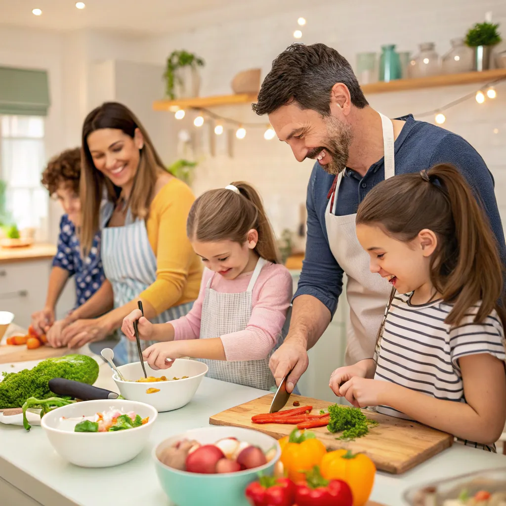 A group of people enjoying a cooking class