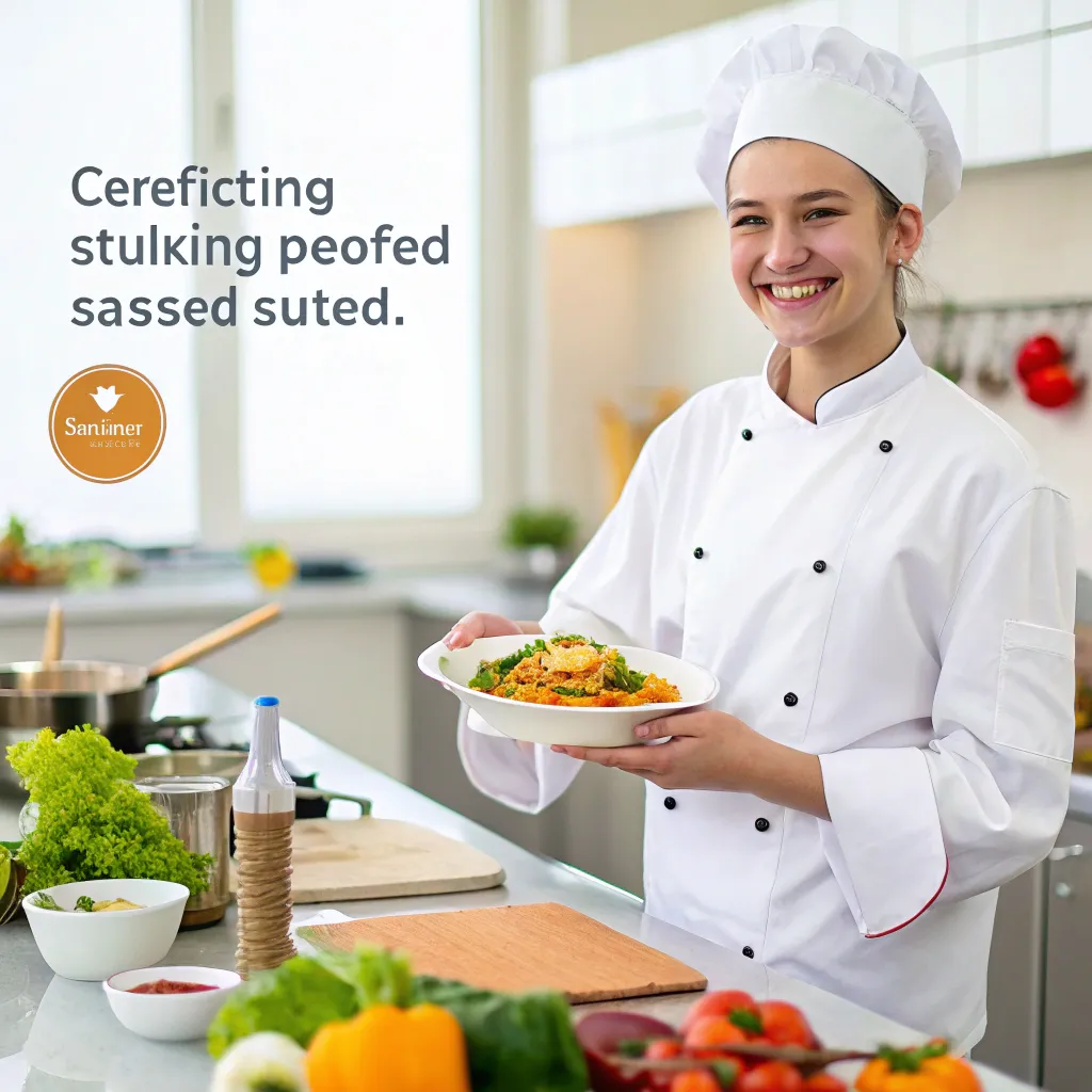 Satisfied cooking student
